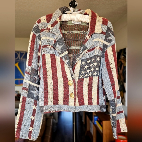 RARE Americana Knitted Jacket - Picture 1 of 7